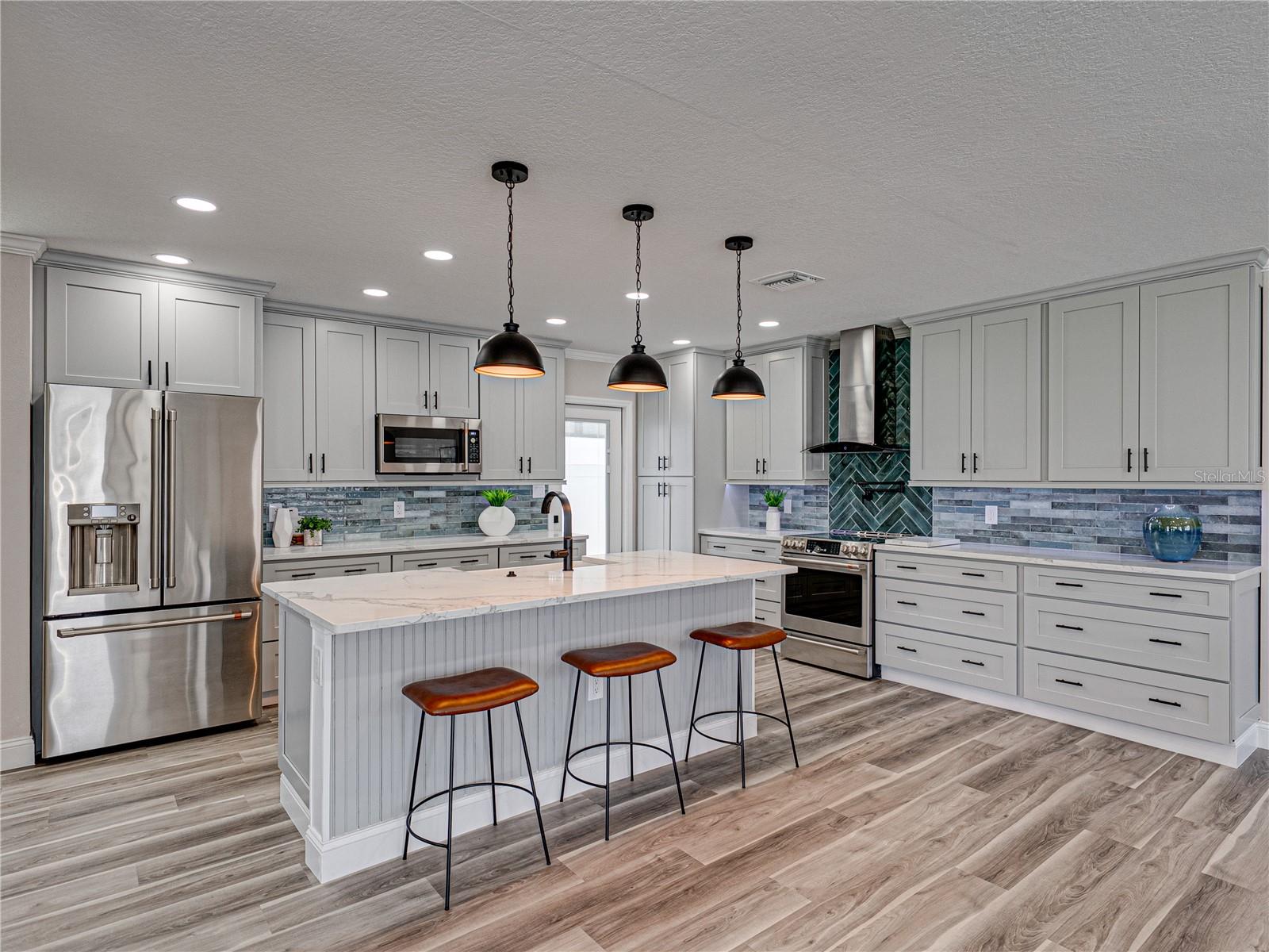 Renovated kitchen in a Davis Islands residence